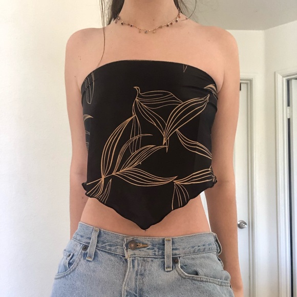 VINTAGE SILK SCARF TOP - Picture 4 of 7